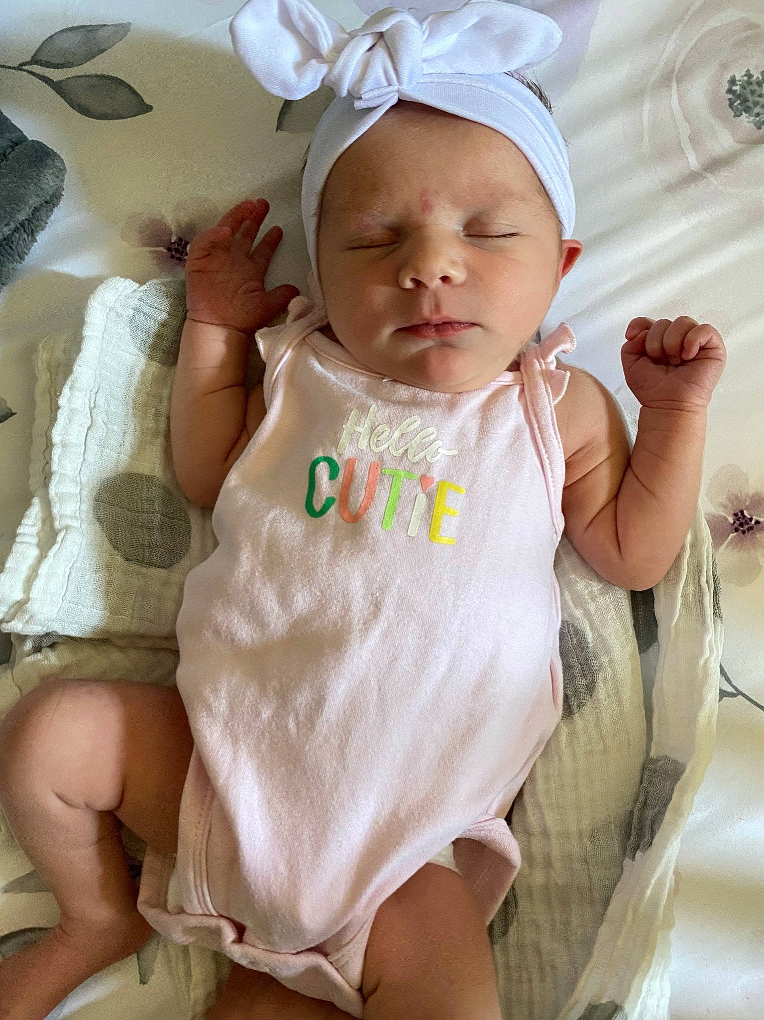 Quinn joined the competition — help win amazing prizes! baby, baby_toddler_clothing, cheek, child, comfort, dress, finger, happy, hat, headgear, iris, lip, mouth, person, pink, skin, sleeve, textile, thigh, toddler