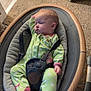 Kinsleigh joined the competition — help win amazing prizes! baby, sleeping, onesie, polka_dot, baby_rocker, car_seat, infant, child, nap, relaxing, indoor, soft_lighting, carpet, wood_floor, door, baby_clothing, infant_toys, peaceful, cute, comfort