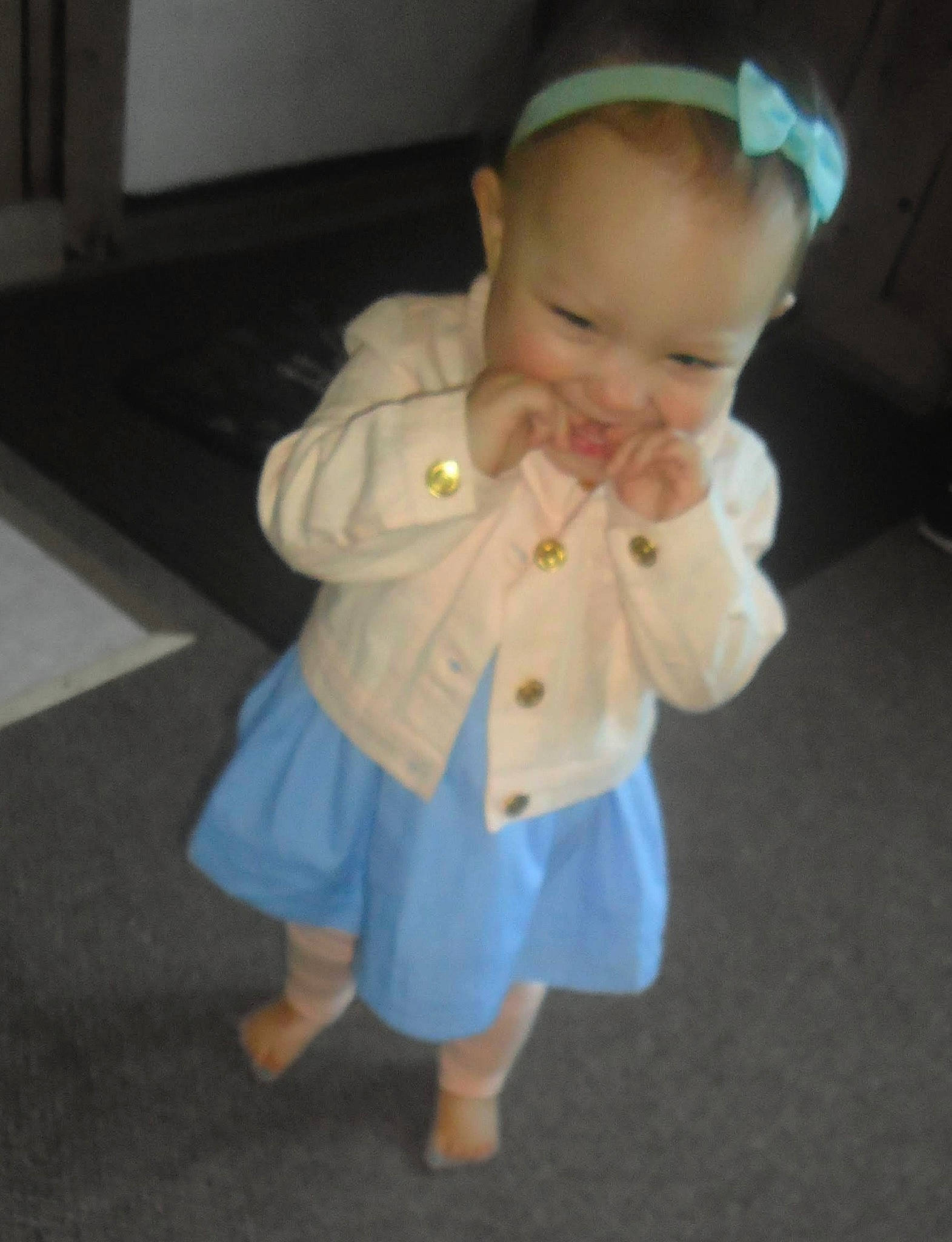 Persayis is registered to the contest to win money with this photo: baby, baby_toddler_clothing, bow_tie, cheek, child, collar, costume, electric_blue, event, fashion_accessory, formal_wear, fur, hat, head, headband, person, sitting, sleeve, suit, toddler