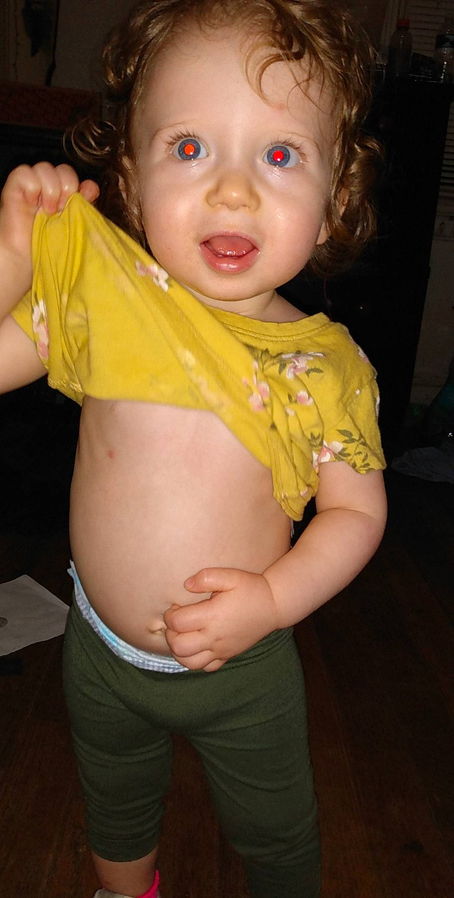 Kenzlee joined the competition — help win amazing prizes! cheek, dress, eye, face, finger, gesture, hand, happy, head, iris, joint, lip, mouth, neck, nose, person, pink, skin, smile, stomach