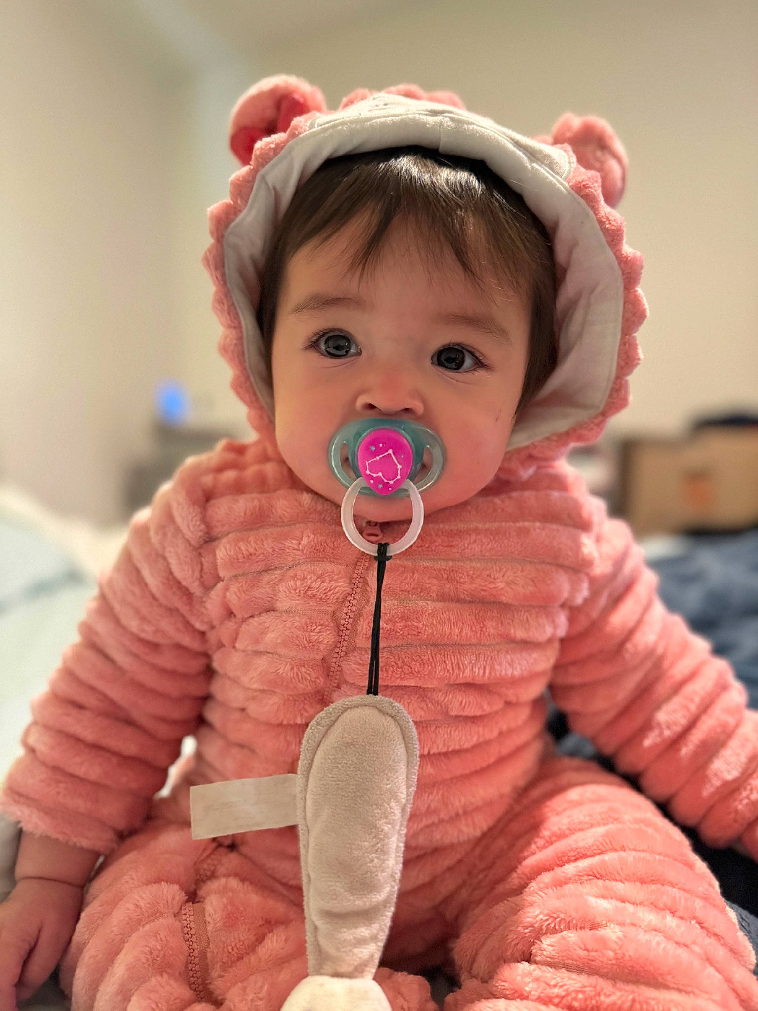 Jessielynn joined the competition — help win amazing prizes! baby, baby_toddler_clothing, cheek, child, comfort, eye, finger, happy, head, human_body, iris, lip, magenta, mouth, nose, person, pink, product, skin, sleeve