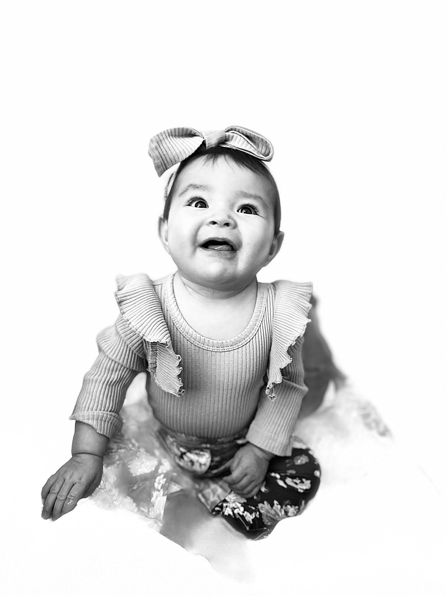 Jessielynn joined the competition — help win amazing prizes! arm, art, baby, baby_toddler_clothing, black_and_white, child, fashion_accessory, flash_photography, gesture, happy, headgear, iris, jewellery, monochrome, monochrome_photography, pattern, person, sleeve, smile, style