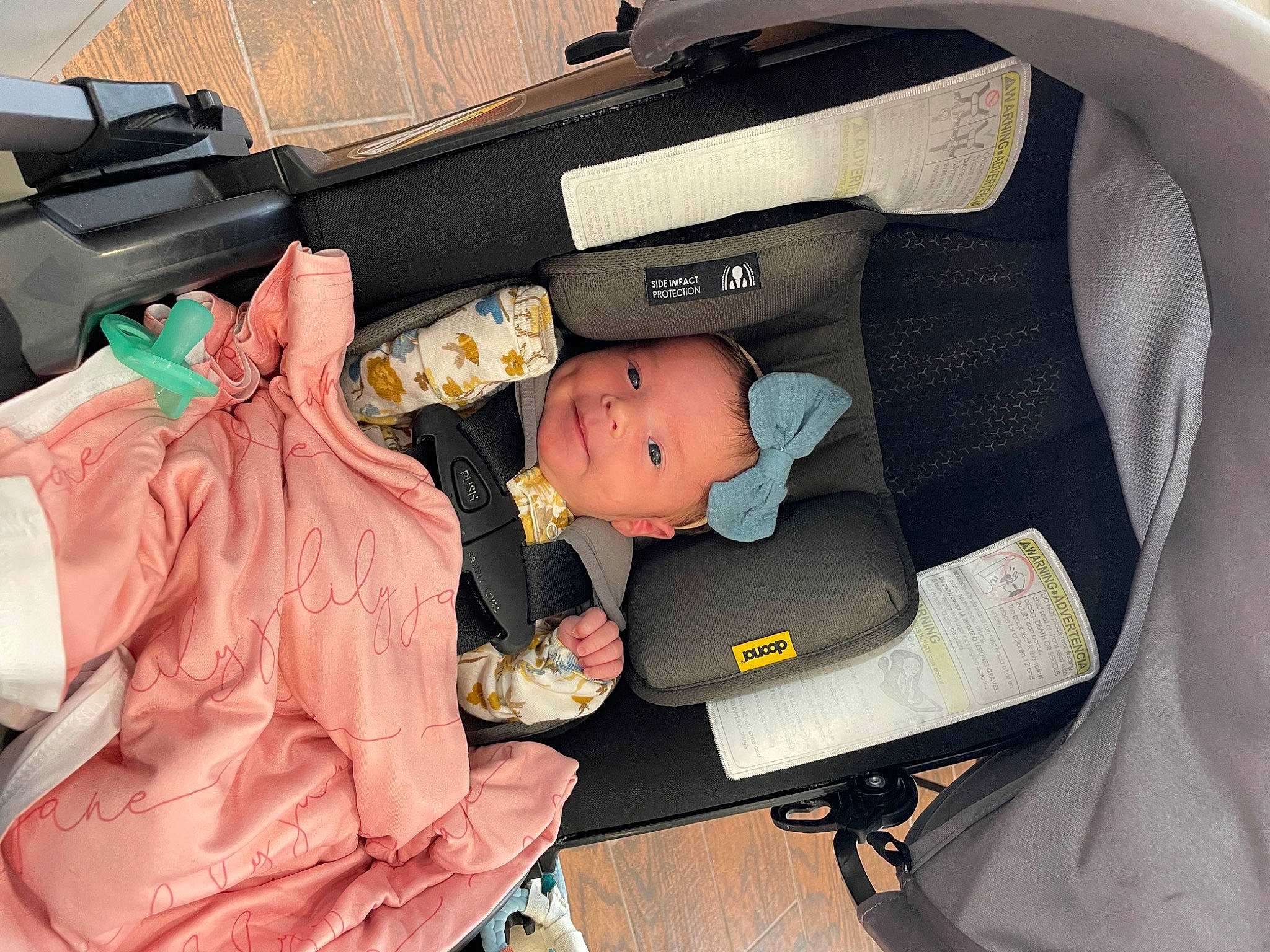Lily is registered to the contest to win money with this photo: auto_part, automotive_design, baby, baby_carriage, baby_products, baby_toddler_clothing, bag, baggage, car, car_seat, comfort, family_car, luggage_and_bags, motor_vehicle, person, personal_luxury_car, seat_belt, toddler, trunk, vehicle