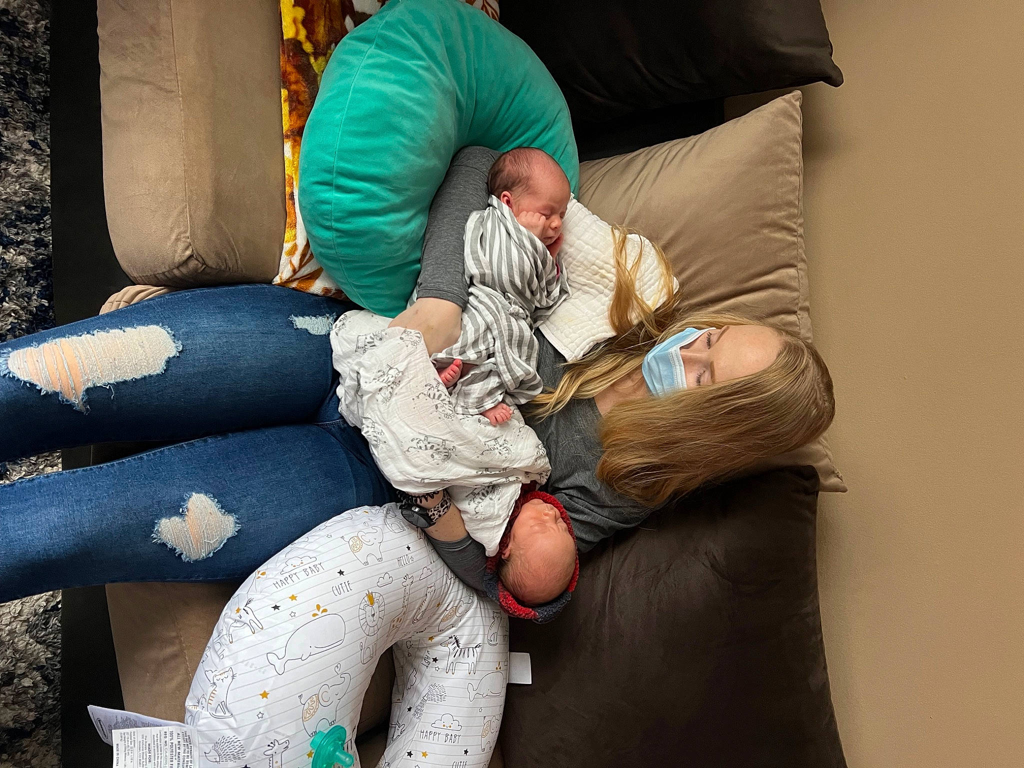 Hazel joined the competition — help win amazing prizes! arm, comfort, couch, elbow, foot, fun, glasses, hand, human_body, human_leg, interaction, joint, knee, lap, leg, linens, person, sitting, sneakers, thigh