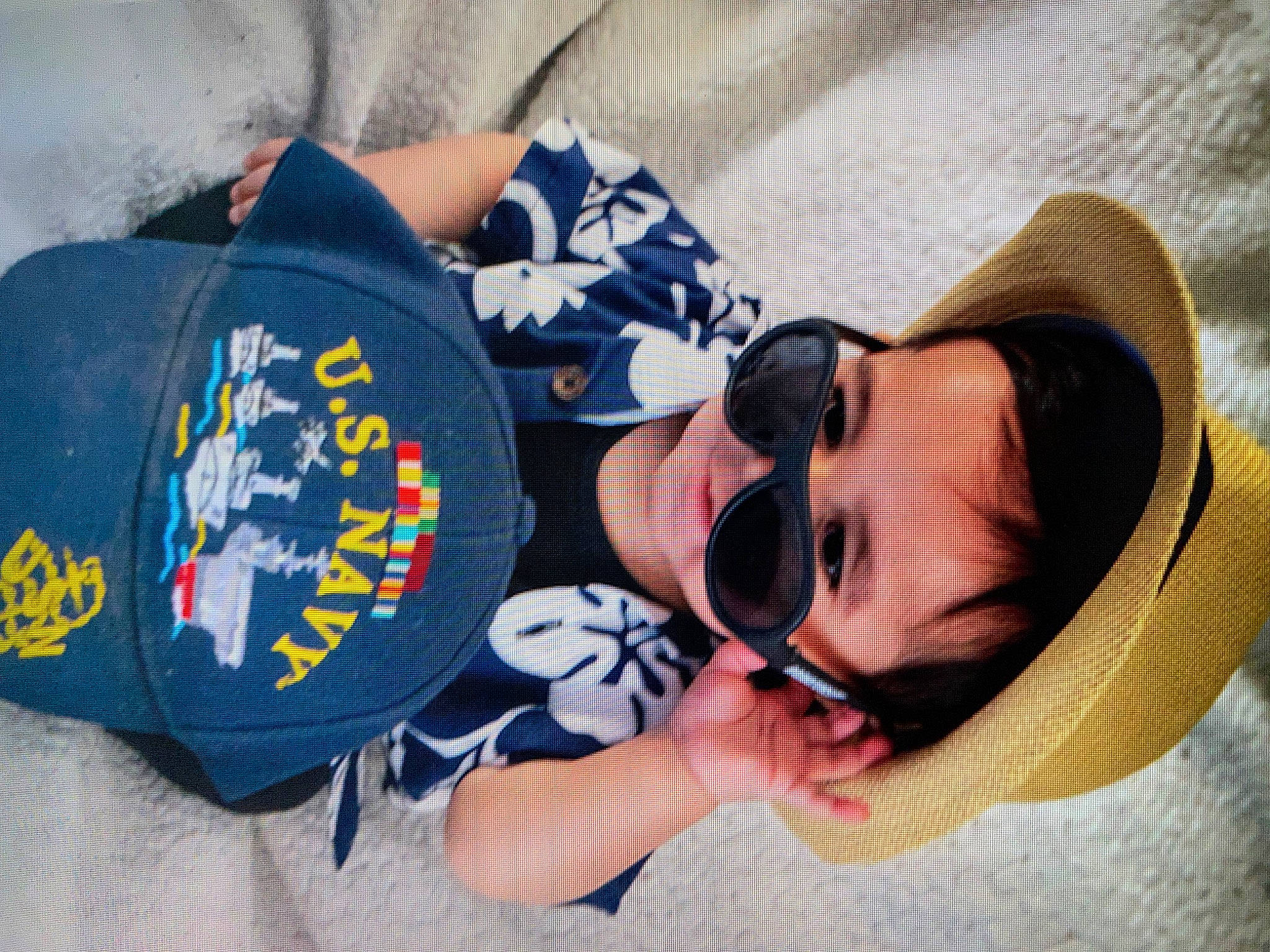 Jiovanni is registered to the contest to win money with this photo: child, comfort, elbow, eyewear, fun, gesture, glasses, goggles, happy, hat, headgear, leisure, mammal, person, product, recreation, sleeve, sunglasses, tree, vertebrate