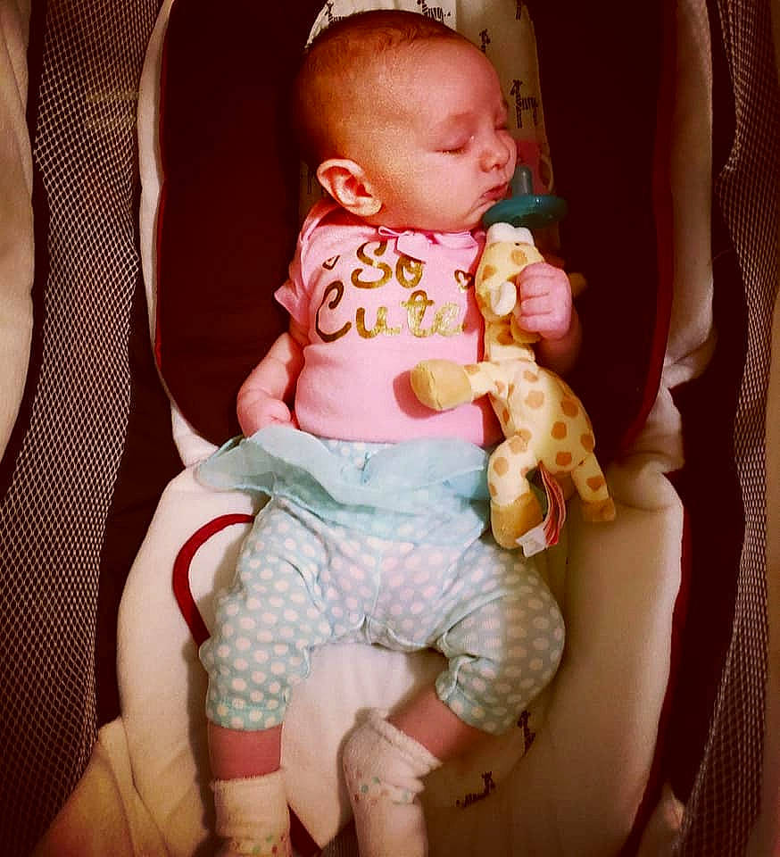 Sophia-grace joined the competition — help win amazing prizes! abdomen, baby, birth, cheek, child, diaper, finger, hand, person, pink, sitting, skin, toddler