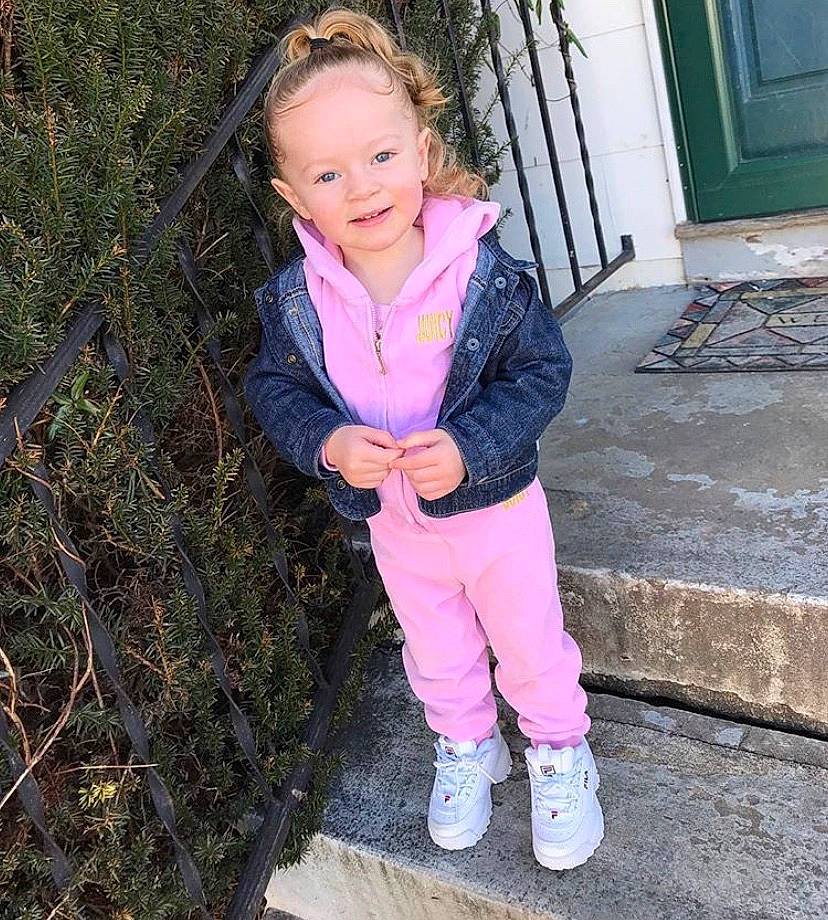 Azora Amani joined the competition — help win amazing prizes! child, child_model, jacket, joy, outerwear, person, pink, plant, play, shoe, smile, toddler, tree, vacation