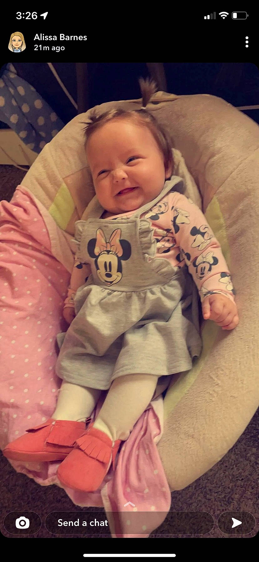 Everleigh joined the competition — help win amazing prizes! baby, baby_products, baby_sleeping, baby_toddler_clothing, cheek, child, comfort, eye, happy, head, linens, mouth, person, pink, sitting, skin, sleeve, smile, textile, thigh