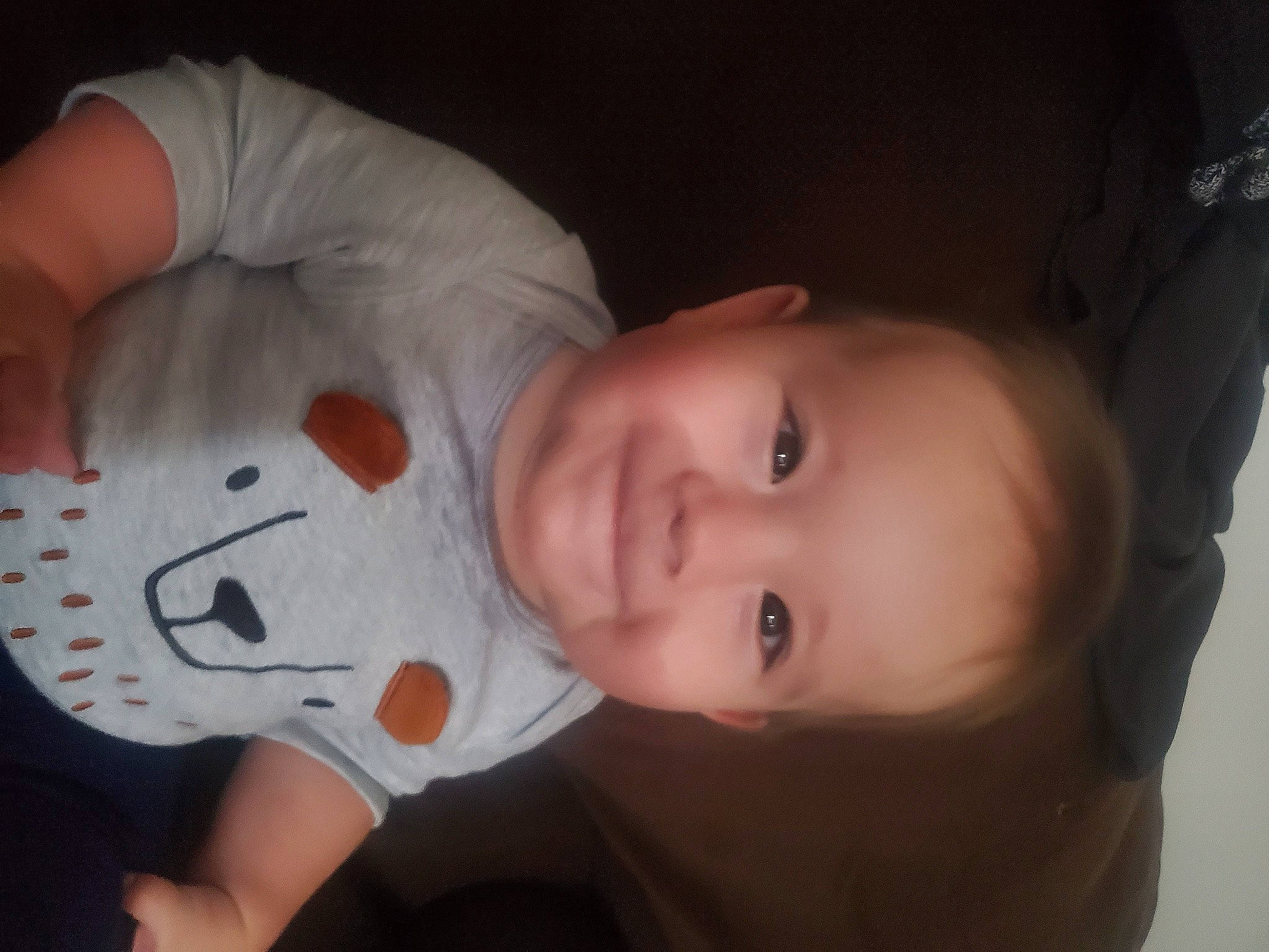 Damion is registered to the contest to win money with this photo: baby, baby_toddler_clothing, cheek, child, comfort, elbow, eyelash, finger, flash_photography, hand, happy, iris, joy, lip, mouth, nose, person, sitting, skin, sleeve