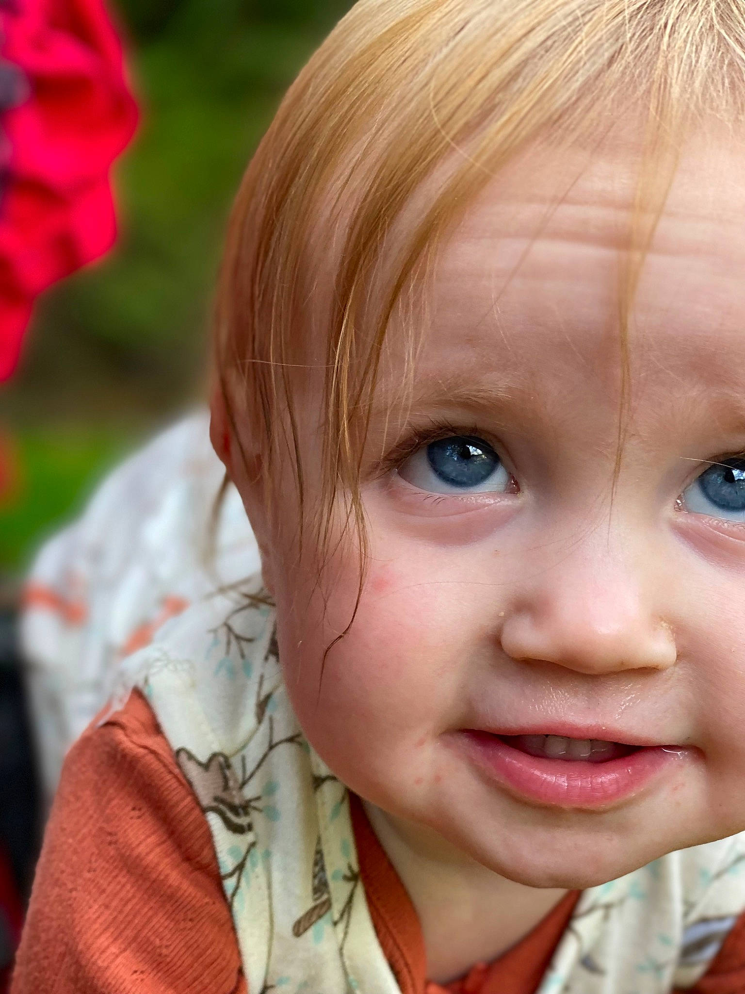 Haisley joined the competition — help win amazing prizes! beauty, cheek, chin, ear, eye, eyelash, grass, hair, happy, head, human_body, iris, lip, mouth, nose, organ, person, pink, plant, skin