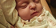 Kimberly is registered to the contest to win money with this photo: baby, sleeping, infant, face, arm, clothing, blanket, soft, cute, peaceful, closeup, portrait, skin, newborn, head, resting, indoors, fabric, comfort, toddler