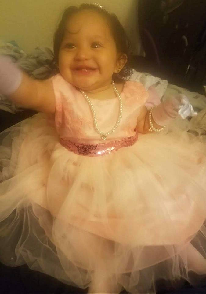 Sarai is registered to the contest to win money with this photo: baby, ballet_tutu, beauty, child, costume, dress, face, fun, happy, head, joy, long_hair, person, pink, skin, smile, toddler, white