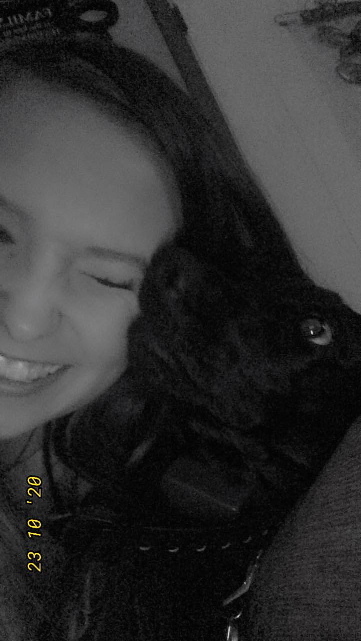 Luna Mai is registered to the contest to win money with this photo: black_and_white, black_hair, ear, eye, eyelash, flash_photography, fur, gesture, happy, iris, jaw, lip, long_hair, monochrome, monochrome_photography, neck, nose, smile, style, whiskers