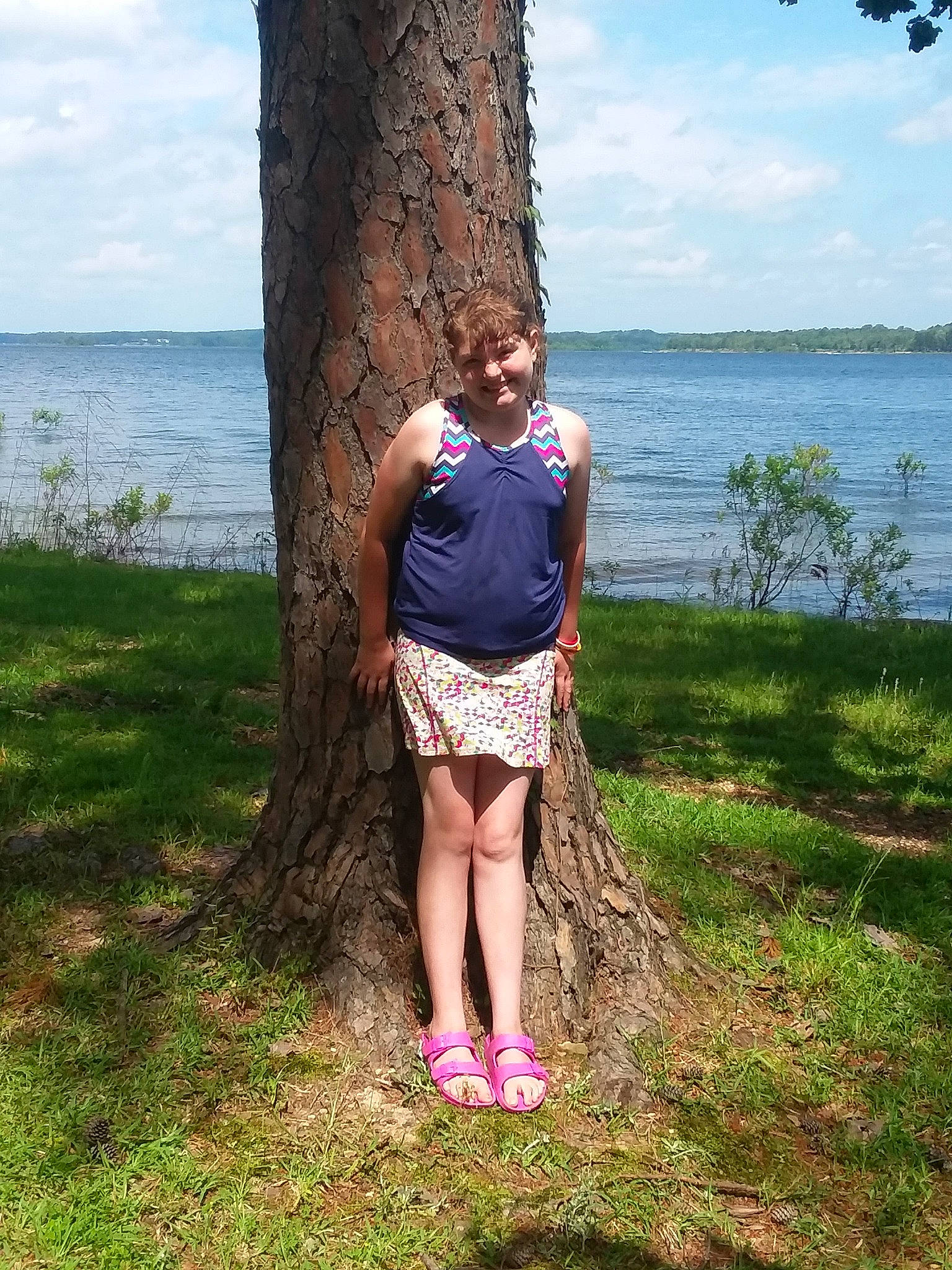 Bethany Burks joined the competition — help win amazing prizes! fun, grass, human_leg, joy, leg, long_hair, pattern, person, plant, rock, sea, shoe, shorts, summer, thigh, tree, vacation, water, woody_plant