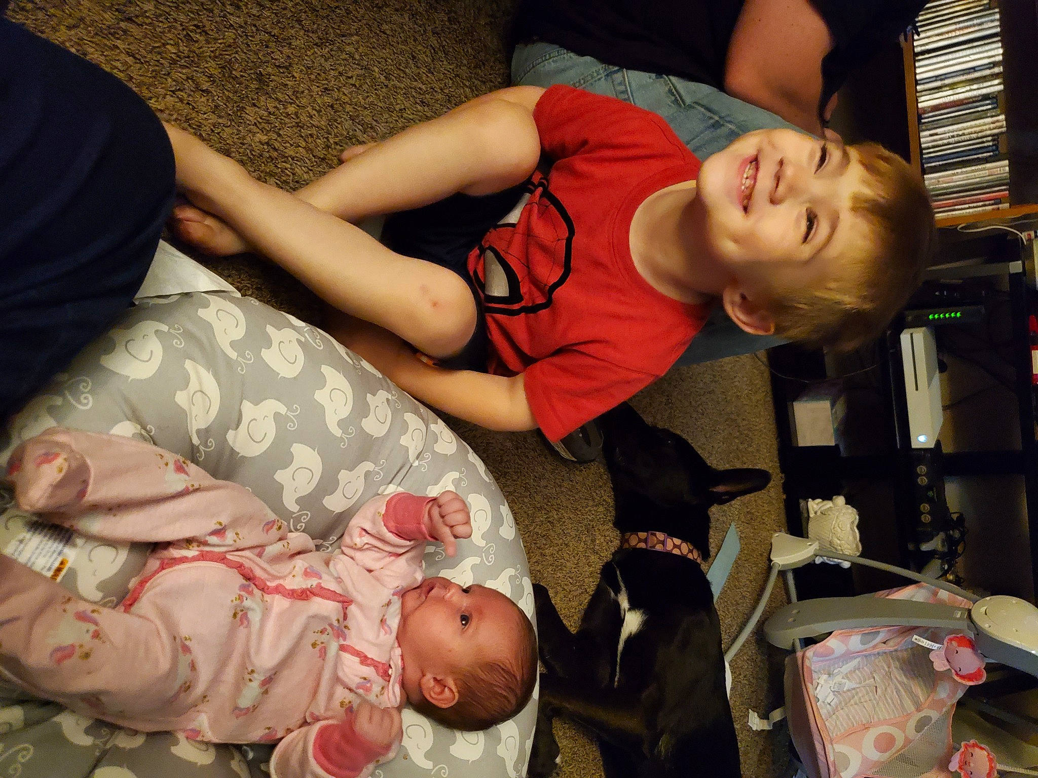 Josef is registered to the contest to win money with this photo: arm, birth, child, flesh, joy, nap, person, sleep