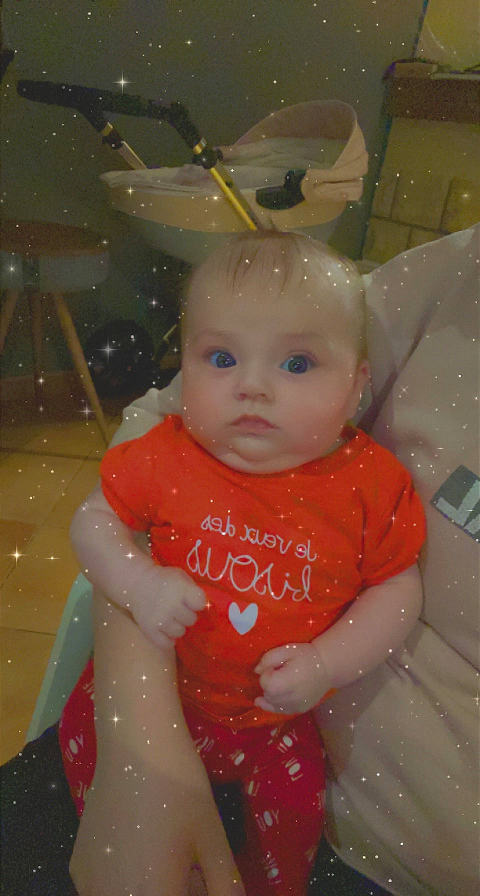 Keyssie participe au concours pour gagner de l'argent avec cette photo : baby, baby_toddler_clothing, cheek, child, doll, fun, hair, hairstyle, happy, head, human_body, iris, person, pink, product, skin, sleeve, textile, toddler, toy