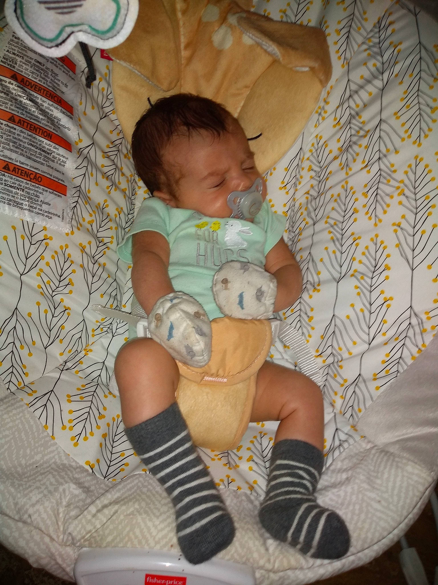 Drake joined the competition — help win amazing prizes! baby, baby_toddler_clothing, comfort, foot, happy, human_leg, knee, lap, linens, pattern, person, pillow, room, sitting, sock, stuffed_toy, textile, thigh, toddler, toy