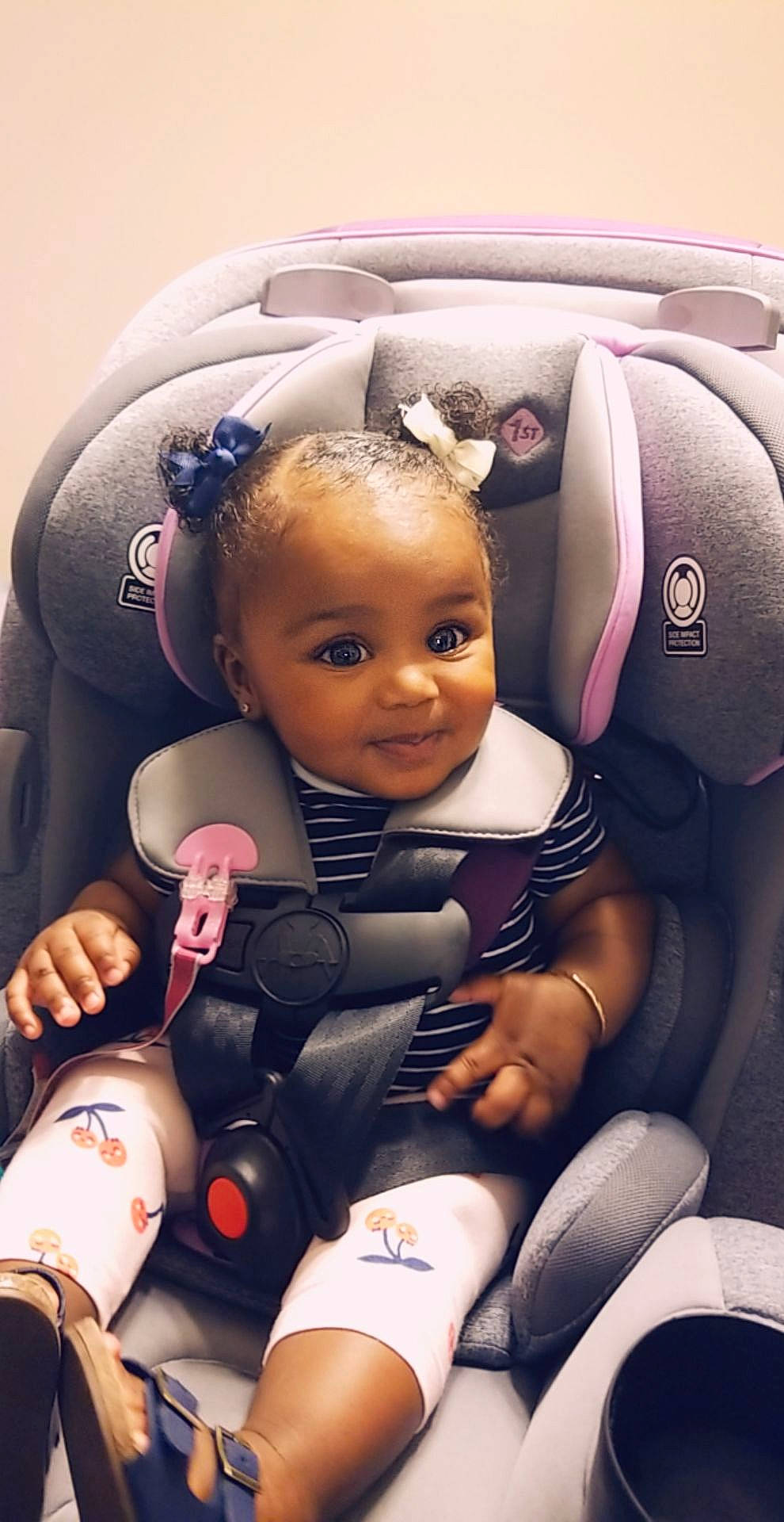 Patelyn is registered to the contest to win money with this photo: baby, car_seat, child, person, product, toddler