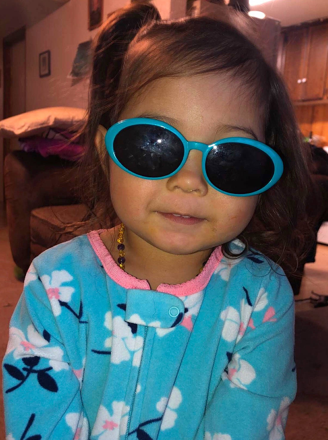 Irelynn joined the competition — help win amazing prizes! cheek, chin, cool, eye, eye_glass_accessory, eyebrow, eyewear, face, forehead, fun, glasses, goggles, hair, hairstyle, head, lip, person, personal_protective_equipment, sunglasses, turquoise