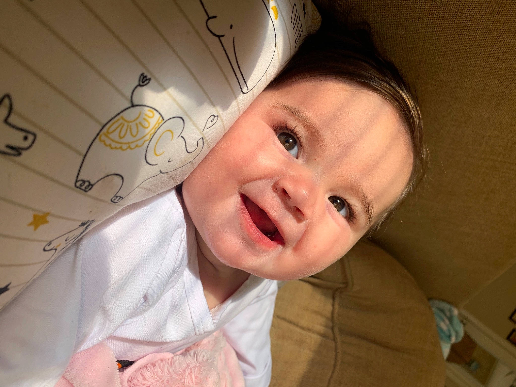 Raelynn joined the competition — help win amazing prizes! baby, cheek, child, ear, face, facial_expression, mouth, nose, person, skin, smile, toddler