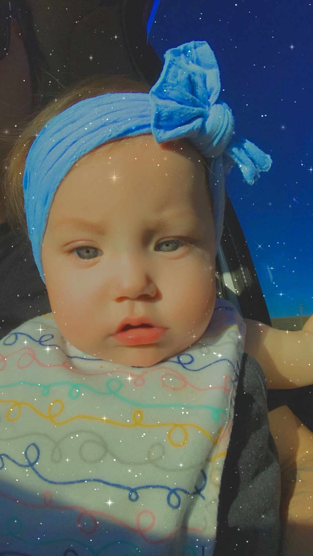 Aaliyah Ruby is registered to the contest to win money with this photo: accessories, baby, bonnet, clothing, costume, dress, face, hat, head, headband, nature, outdoors, person, photography, portrait, selfie, sky, sunglasses, swimwear, toy