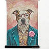 Kilo joined the competition — help win amazing prizes! animal, art, browser, colorful, decor, digital_photo, dog, flower, glasses, hanging, illustration, interface, painting, phone, portrait, screenshot, suit, text, wall, white_background