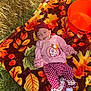 Nova joined the competition — help win amazing prizes! autumn, baby, blanket, bucket, child, clothing, cute, fall, grass, happy, headband, infant, leaves, lying_down, nature, orange, outdoor, pattern, seasonal, smiling