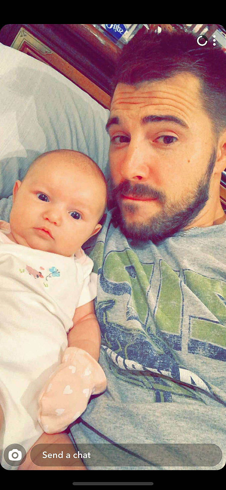 Leanna is registered to the contest to win money with this photo: baby, beard, cheek, child, chin, eye, face, facial_hair, forehead, head, nose, people, person, photography, selfie, skin, toddler