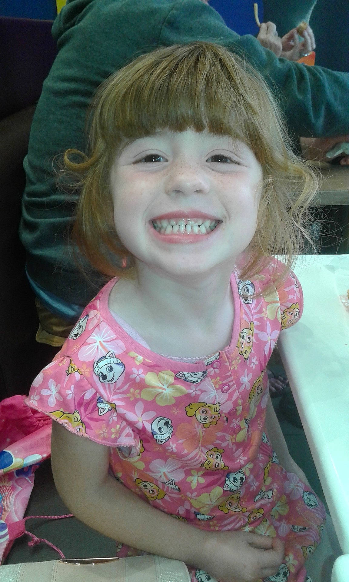 Lilly-may is registered to the contest to win money with this photo: blond, cheek, child, eye, face, facial_expression, fun, girl, hair, hairstyle, head, human_hair_color, infant, joy, mouth, nose, pink, skin, smile, toddler