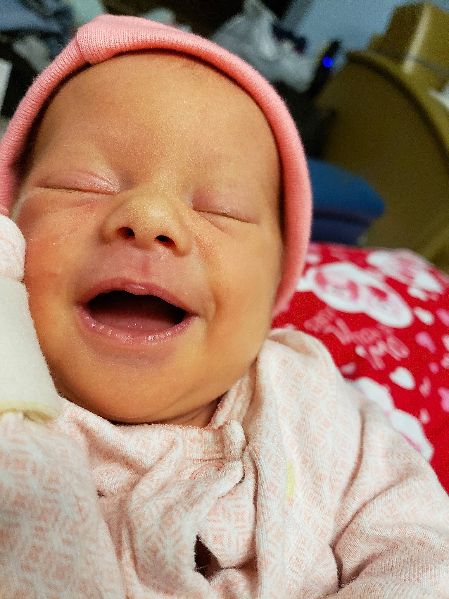 Juniper is registered to the contest to win money with this photo: baby, baby_crying, baby_laughing, baby_making_funny_faces, cheek, child, chin, crying, face, facial_expression, happy, head, laugh, lip, mouth, nose, person, skin, smile, toddler