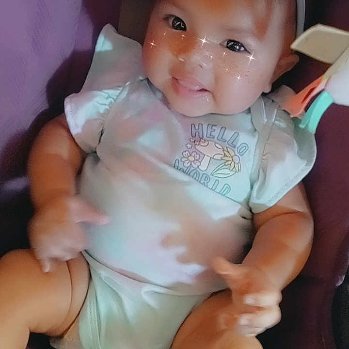 Jasmine joined the competition — help win amazing prizes! accessories, baby, belt, bodypart, chair, couch, cushion, doll, face, finger, furniture, hand, head, homedecor, indoors, newborn, person, photography, portrait, toy