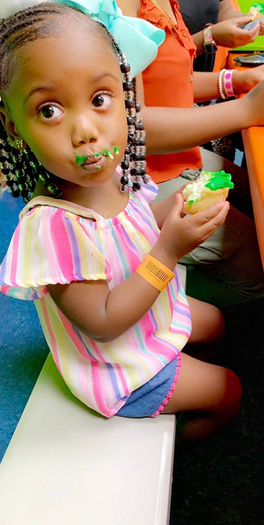 Rayleigh is registered to the contest to win money with this photo: baby, cheek, child, child_model, fun, person, play, smile, surprise, toddler