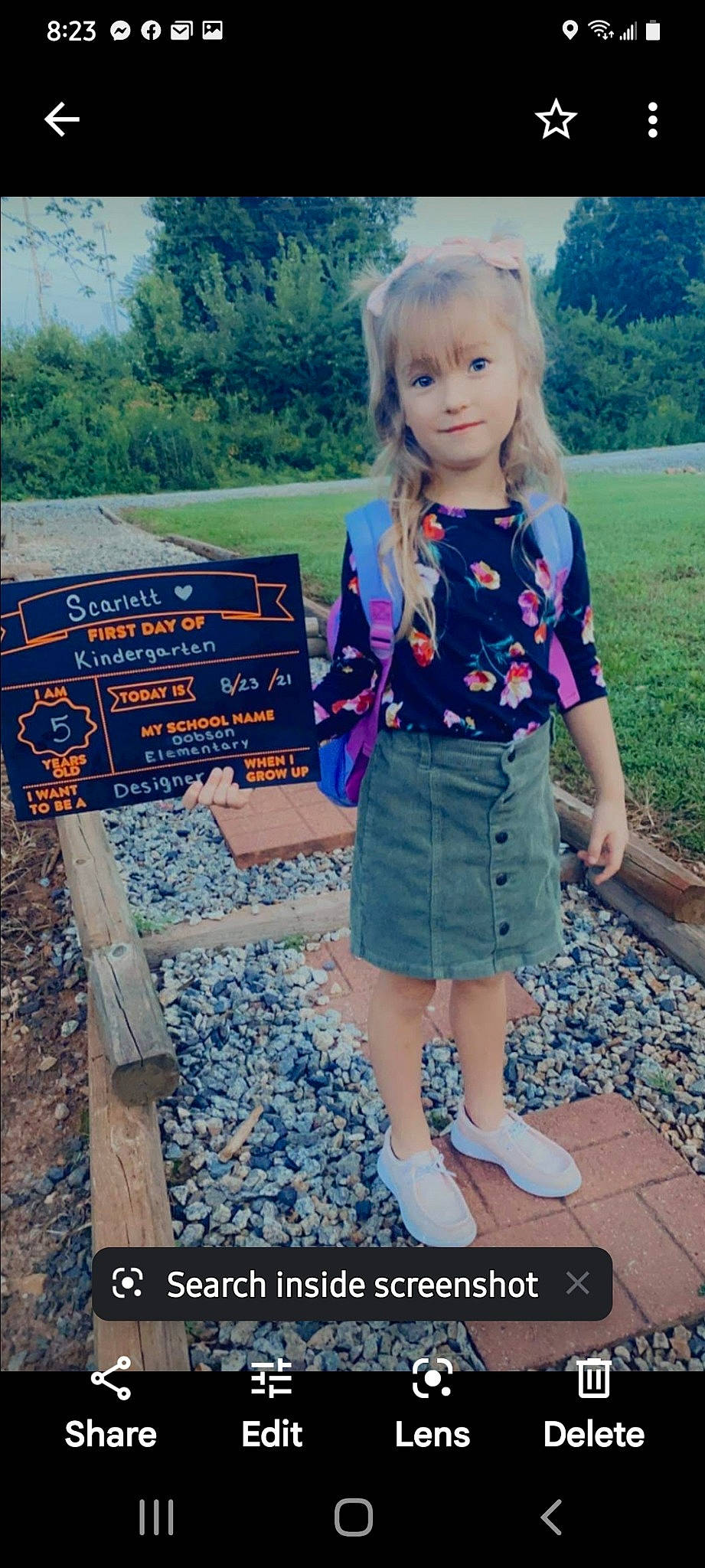 Scarlett joined the competition — help win amazing prizes! beauty, brown_hair, denim, electric_blue, fawn, grass, happy, leaf, leisure, long_hair, pattern, person, plaid, plant, sleeve, spring, street_fashion, summer, tartan, tree