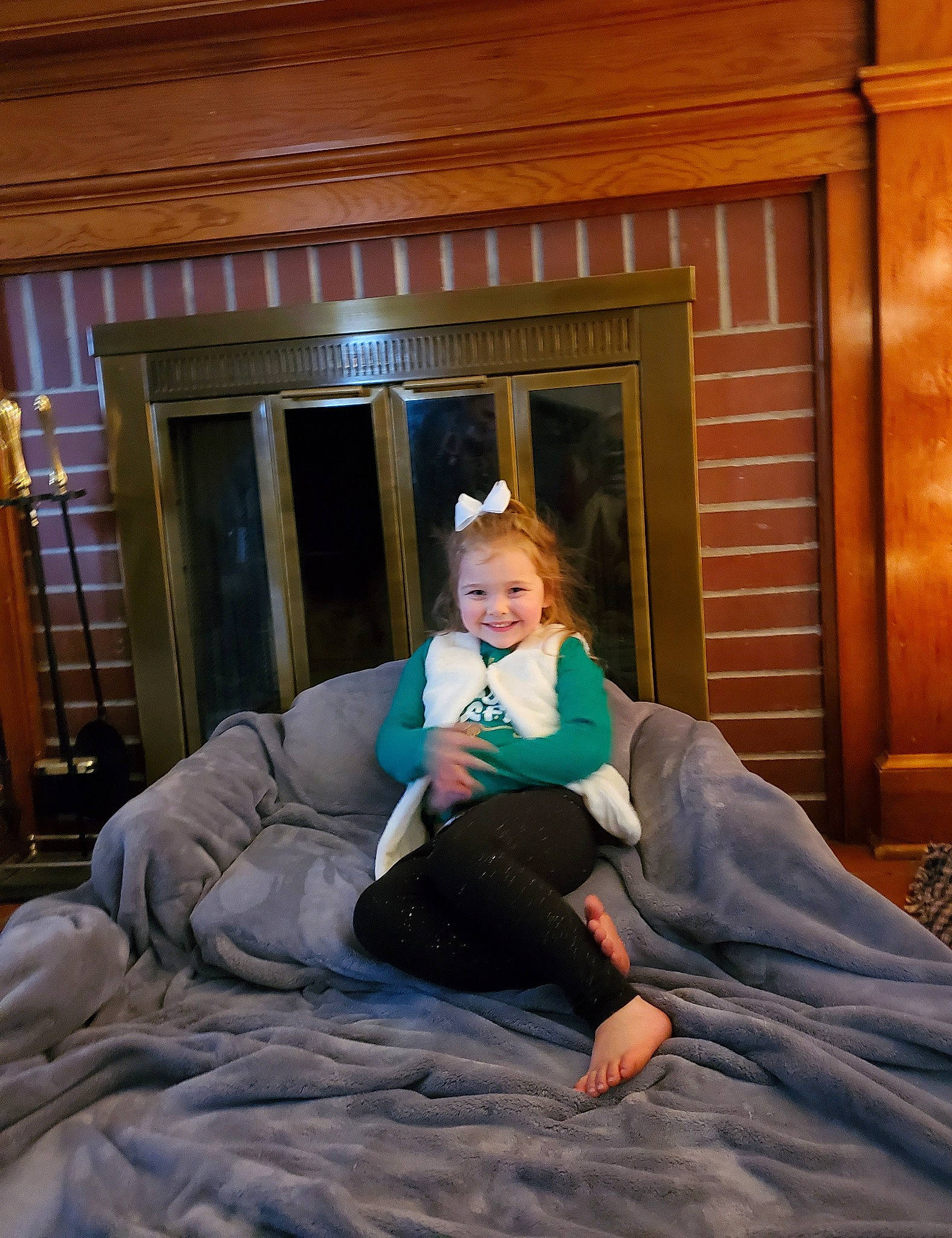 Annabelle joined the competition — help win amazing prizes! ankle, barefoot, bedding, bedroom, blanket, comfort, foot, human, joy, lap, linens, living_room, molding, person, sitting, toe, varnish, wood_stain