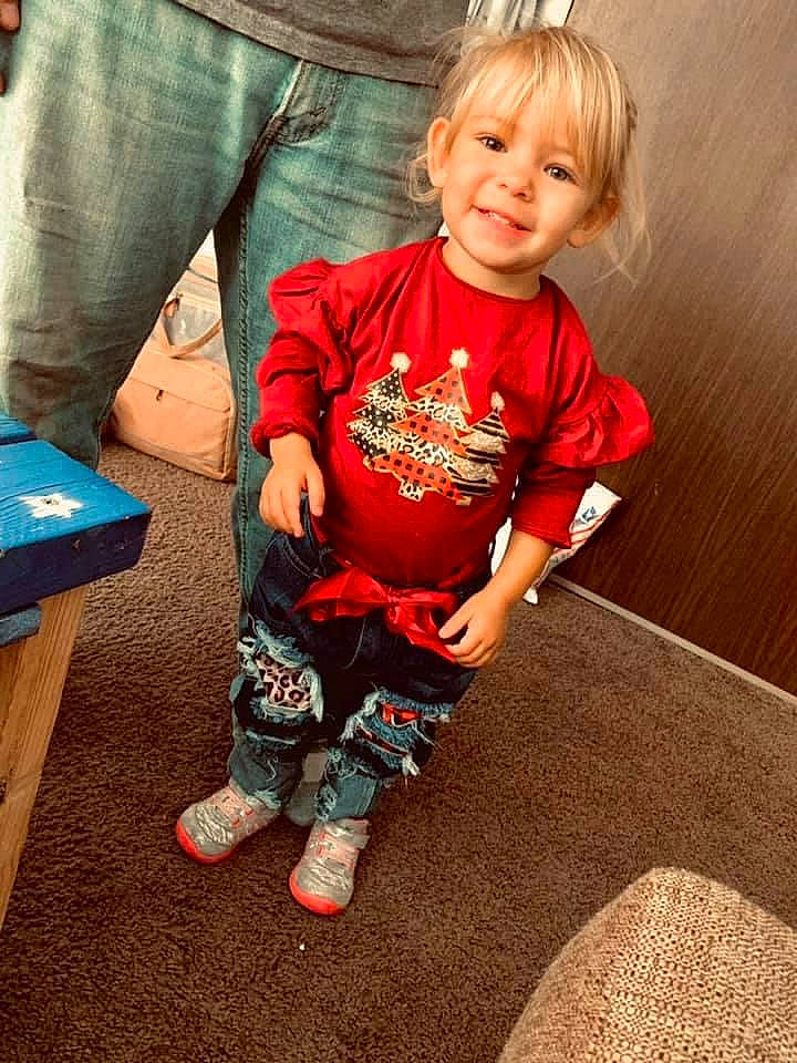 Cashleh Fallon joined the competition — help win amazing prizes! arm, baby_toddler_clothing, clothing, eye, face, facial_expression, floor, flooring, hairstyle, happy, head, joy, leg, person, shoe, skin, sleeve, smile, standing, t_shirt