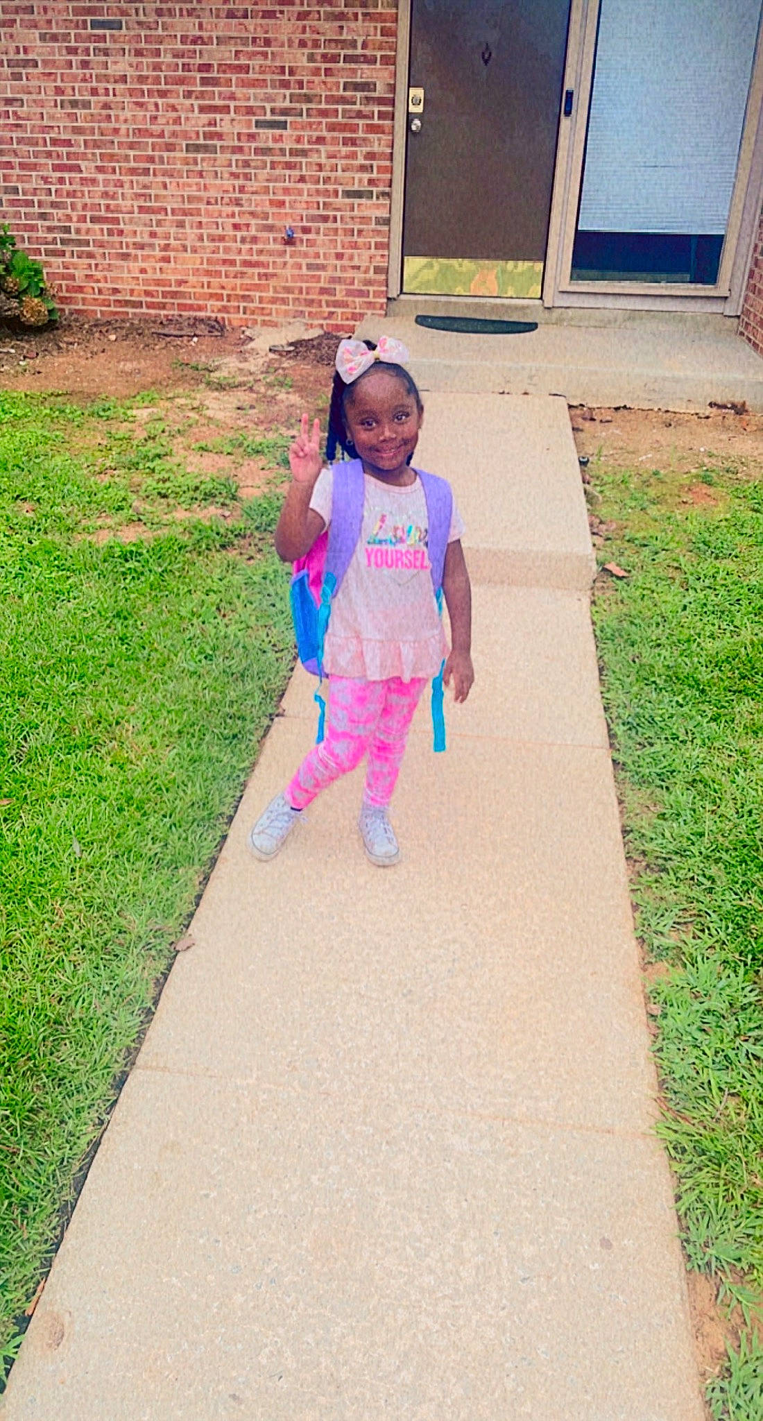 Kehlani is registered to the contest to win money with this photo: asphalt, baby_toddler_clothing, child, city, fun, garden, grass, joy, landscape, lawn, leisure, magenta, people_in_nature, person, plant, recreation, road, road_surface, sidewalk, tints_and_shades