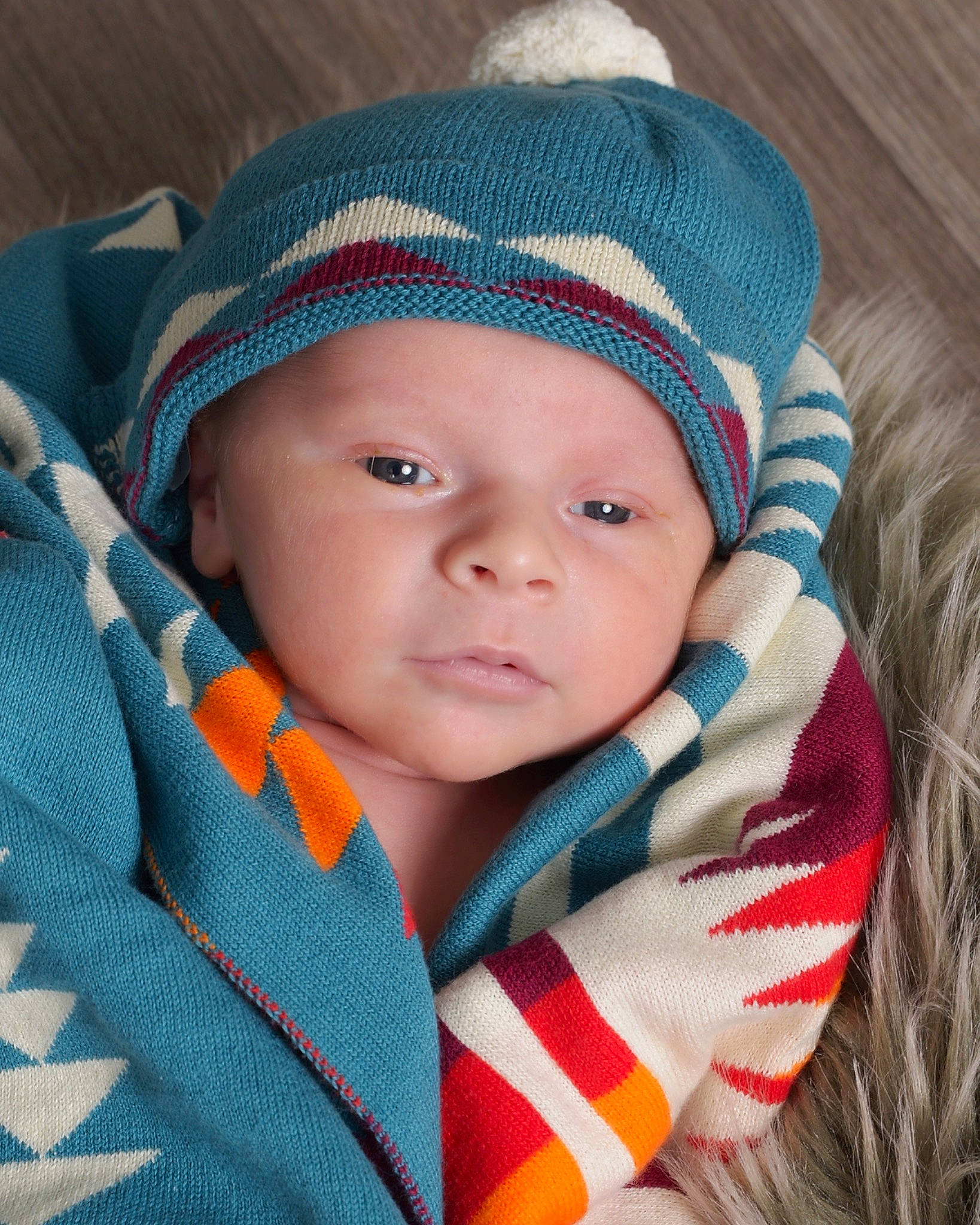 Max joined the competition — help win amazing prizes! baby, baby_toddler_clothing, beanie, cap, cheek, child, collar, comfort, electric_blue, fashion_accessory, headwear, knit_cap, linens, outerwear, pattern, person, plaid, sleeve, textile, toddler