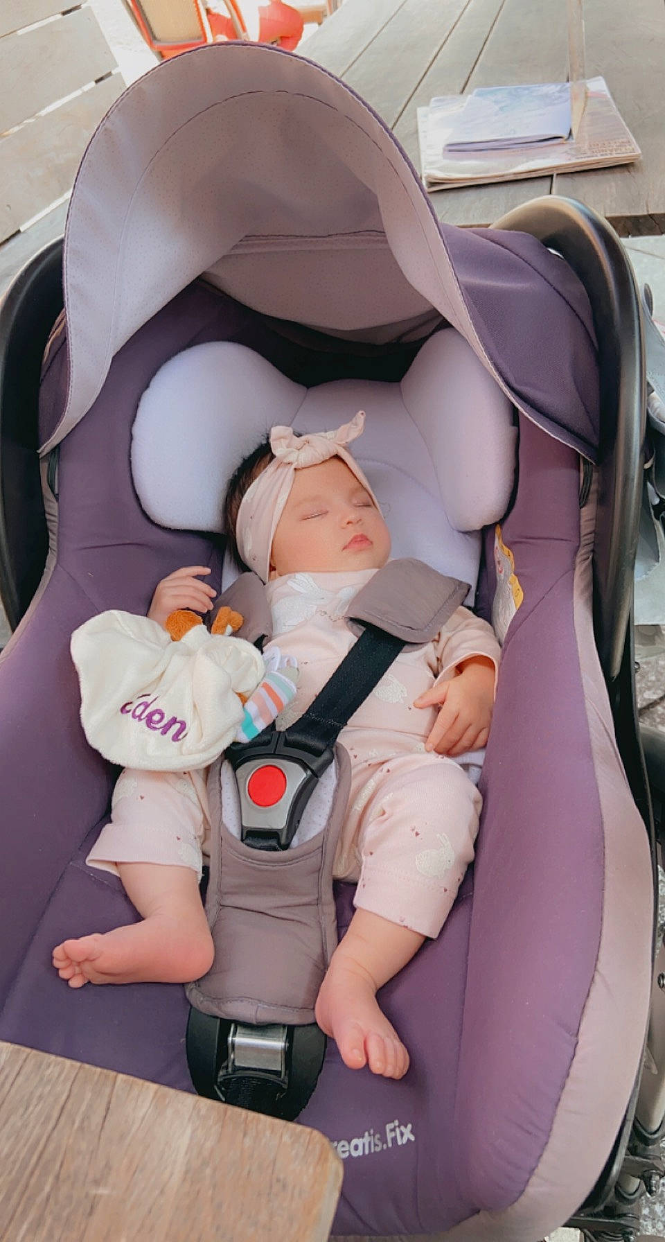 Eden participe au concours pour gagner de l'argent avec cette photo : auto_part, automotive_design, baby, baby_carriage, baby_products, baby_safety, bag, car_seat, child, comfort, head_restraint, motor_vehicle, person, pink, product, seat_belt, service, sitting, thumb, toddler