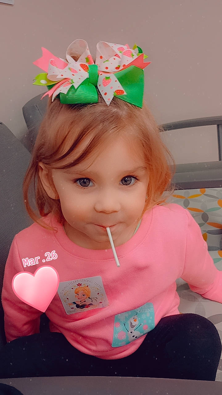 Lily'Anna is registered to the contest to win money with this photo: baby_toddler_clothing, child, costume_hat, event, eye, eyelash, fun, hair, hairstyle, happy, hat, head, headgear, headpiece, magenta, party_supply, person, pink, skin, sleeve