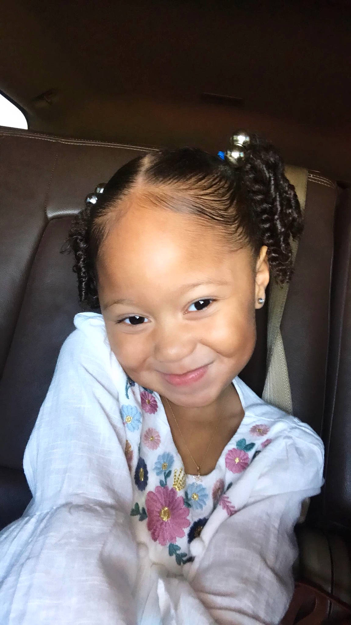 Raelyn joined the competition — help win amazing prizes! black_hair, braid, cheek, child, chin, ear, eyebrow, face, forehead, hair, hair_accessory, hairstyle, joy, lip, long_hair, nose, person, skin, smile, toddler