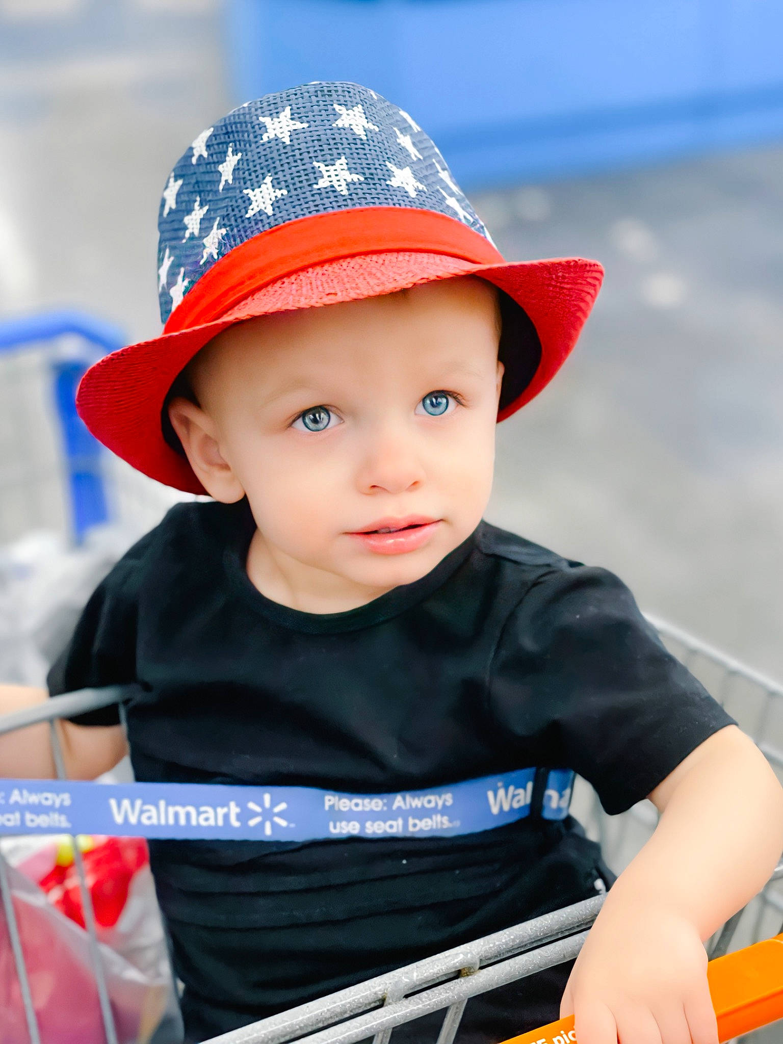 Aslan is registered to the contest to win money with this photo: blue, cap, child, electric_blue, eye, face, fun, happy, hat, headgear, headwear, leisure, orange, people, person, product, recreation, sleeve, summer, sun_hat