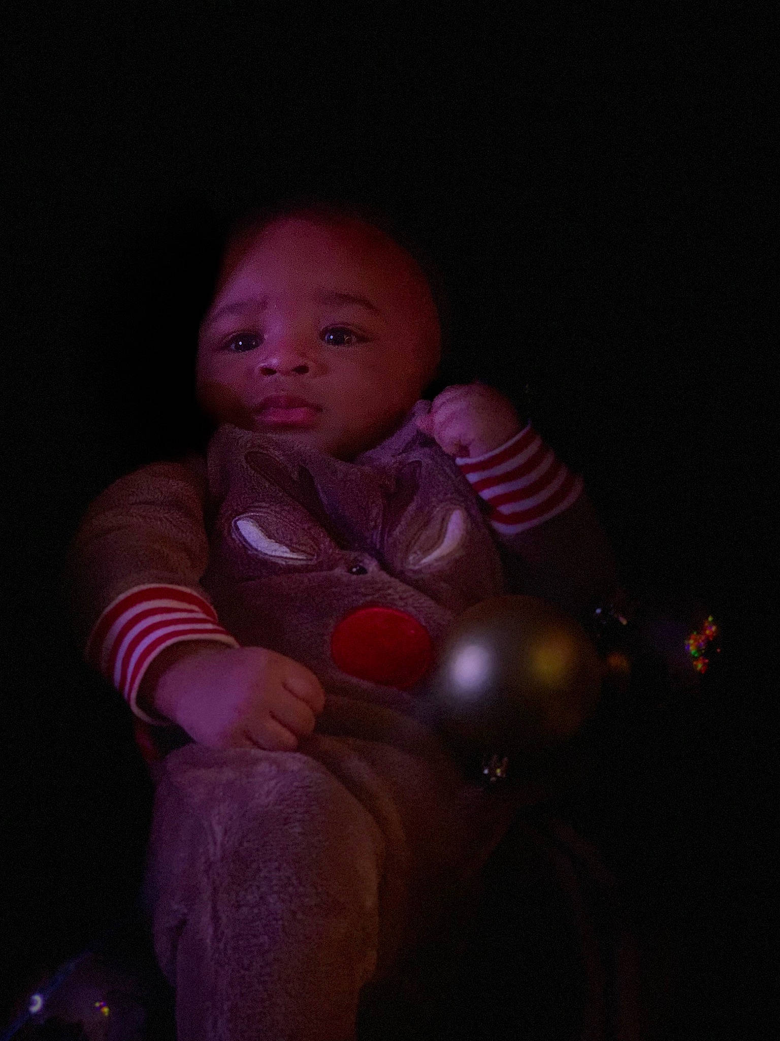 Sekani joined the competition — help win amazing prizes! baby, baby_toddler_clothing, cheek, comfort, darkness, event, eye, finger, flash_photography, fun, happy, human_body, magenta, nose, person, pink, purple, skin, thumb, toddler