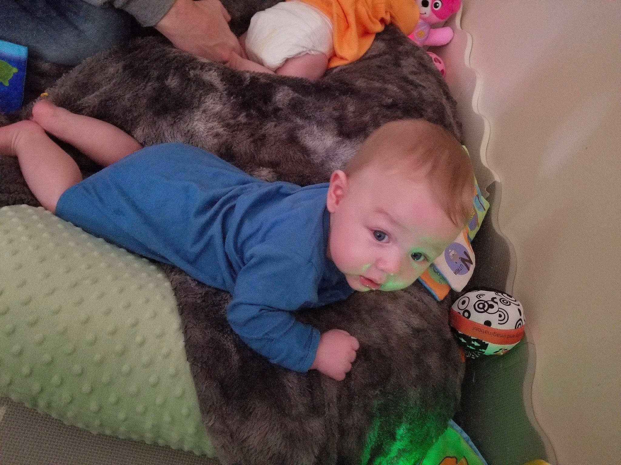 Joseph is registered to the contest to win money with this photo: baby, baby_products, baby_toddler_clothing, baby_toys, cheek, child, comfort, finger, human, lap, nail, organ, person, pink, skin, stuffed_toy, thumb, toddler, toy