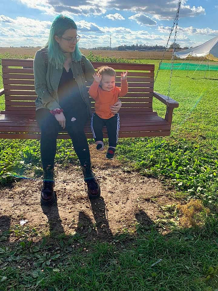 Aster joined the competition — help win amazing prizes! bench, cloud, field, grass, grassland, hair, happy, human_leg, landscape, leisure, meadow, natural_landscape, pasture, people_in_nature, person, plant, recreation, rural_area, sky, soil