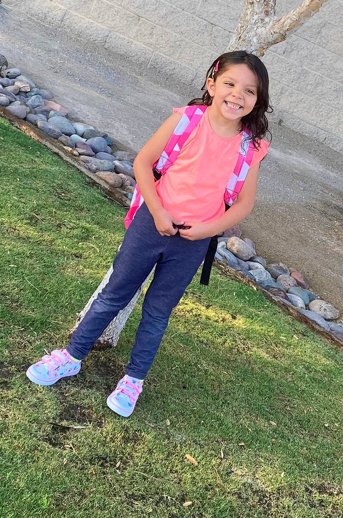 Azi joined the competition — help win amazing prizes! child, denim, electric_blue, fun, grass, grassland, hair, happy, head, human_leg, joy, leisure, magenta, people_in_nature, person, recreation, sleeve, smile, soil, t_shirt