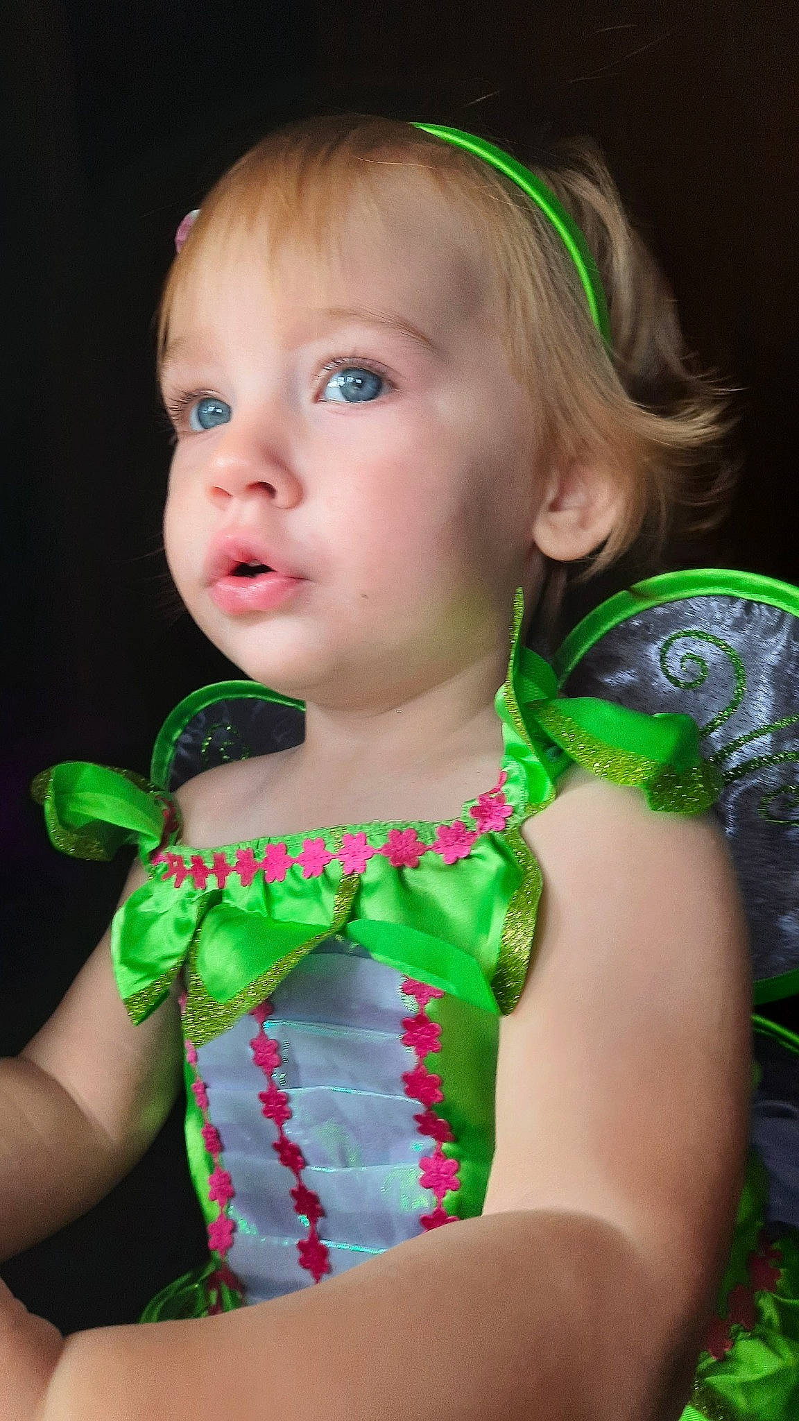 Baylee is registered to the contest to win money with this photo: baby_toddler_clothing, blue, cheek, child, dress, eyelash, fashion, fun, grass, green, hairstyle, happy, head, iris, organ, person, pink, skin, sleeve, standing