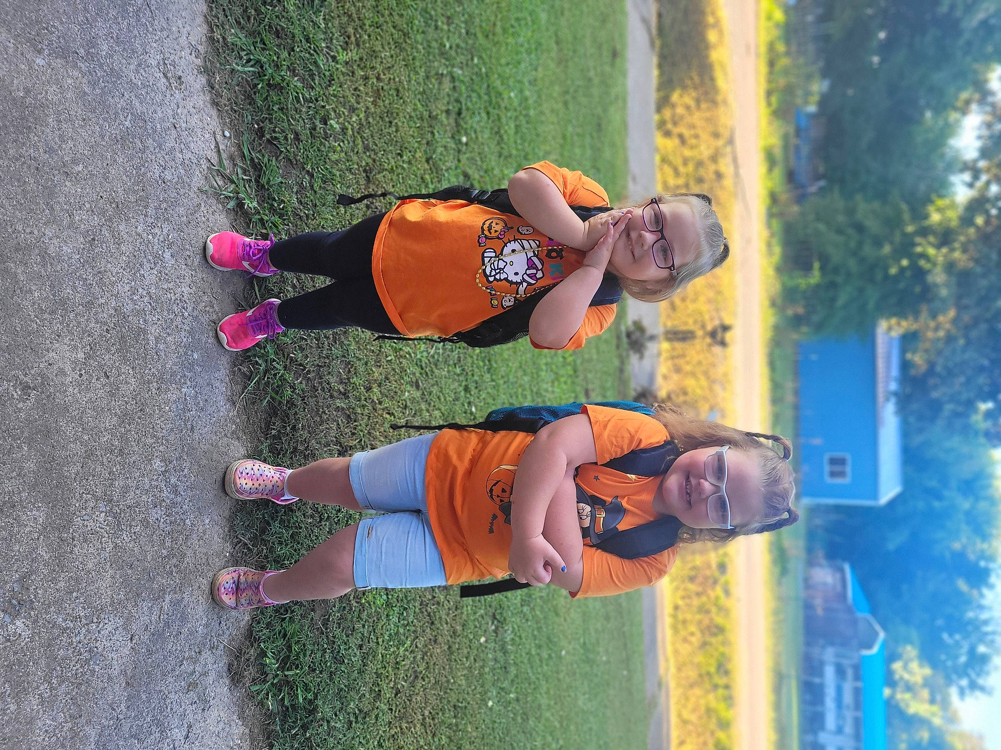 Baylee joined the competition — help win amazing prizes! asphalt, child, elbow, fun, grass, hat, human_leg, joy, knee, leisure, person, recreation, shorts, smile, sports_uniform, t_shirt, thigh, tree, walking_shoe