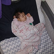 Serenity joined the competition — help win amazing prizes! baby, sleeping, blanket, crib, pillow, bedding, infant, child, soft, pink, pattern, zigzag, cushion, rest, peaceful, indoors, nursery, cozy, clothing, face