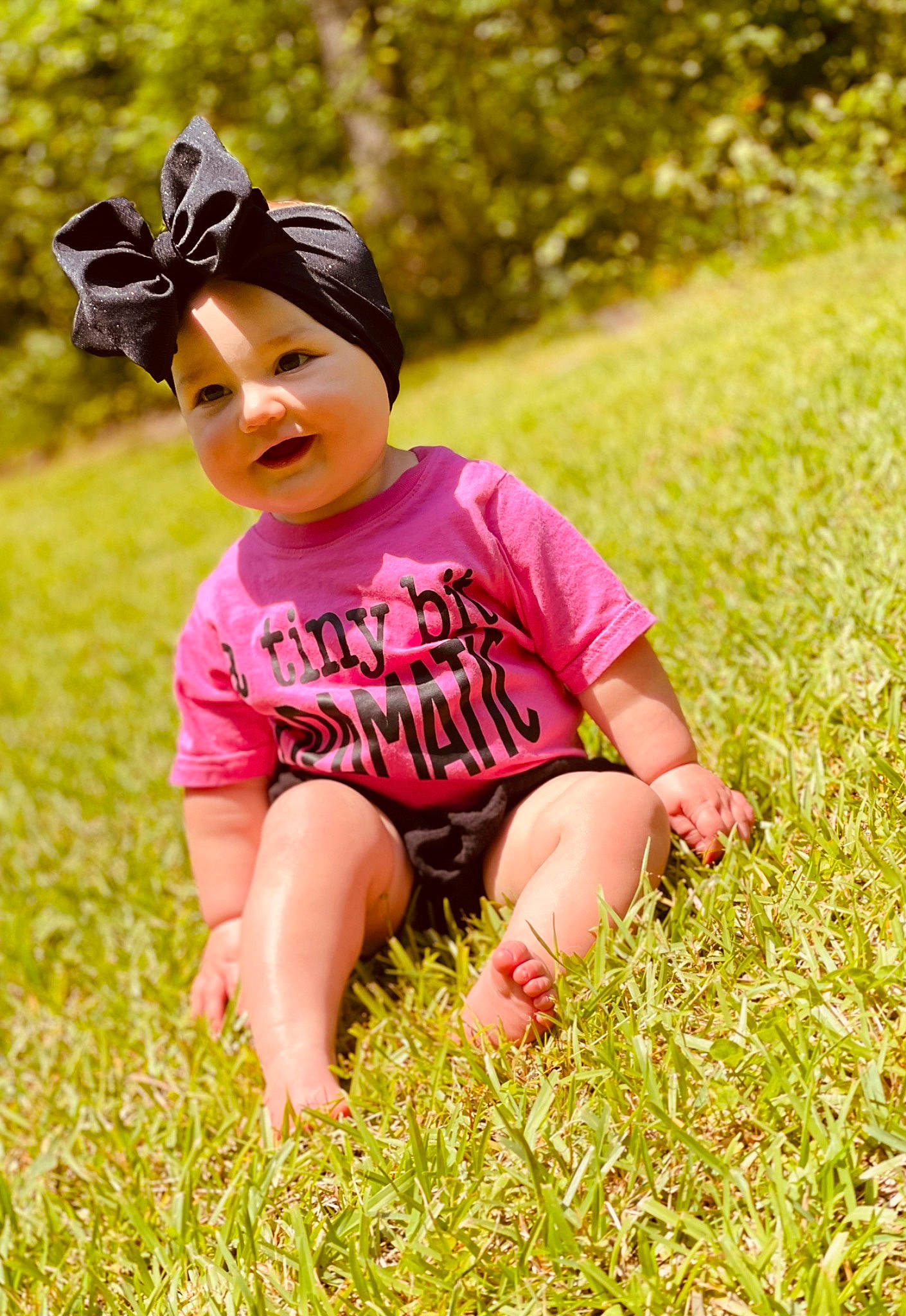 Molly Grace joined the competition — help win amazing prizes! baby, baby_toddler_clothing, baseball_cap, cap, flash_photography, grass, grass_family, grassland, happy, lawn, leaf, leisure, meadow, people_in_nature, person, plant, smile, summer, sunlight, t_shirt