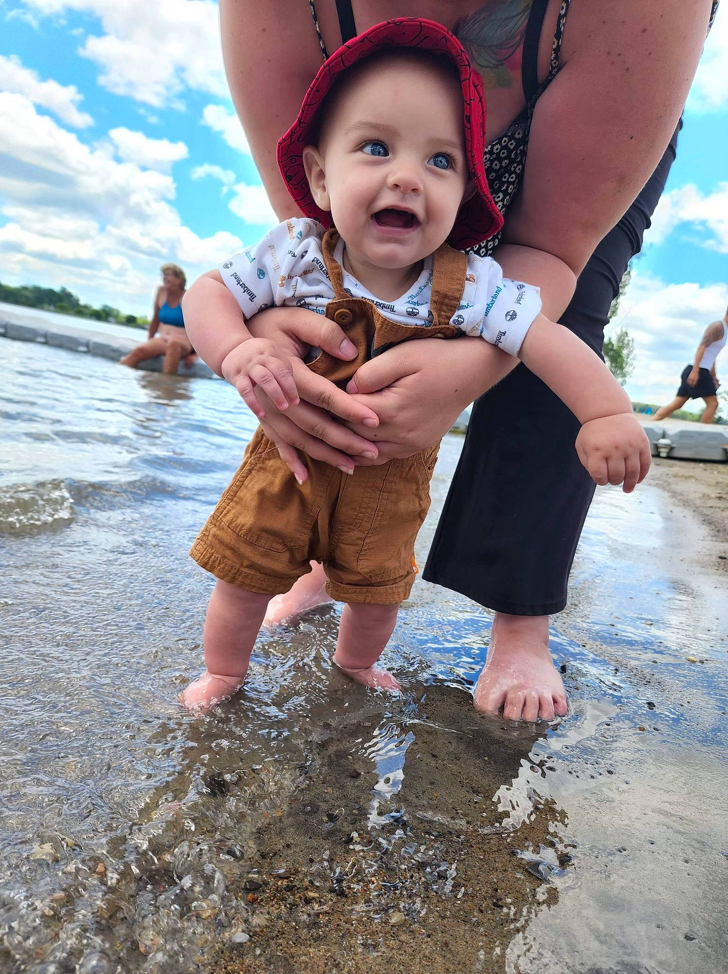 Kayce joined the competition — help win amazing prizes! baby, cloud, finger, flash_photography, fun, gesture, hand, happy, hat, human, leisure, people_in_nature, person, photograph, sky, smile, standing, summer, sun_hat, toddler